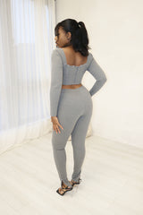 Hooked On You Long Sleeve Corset Top