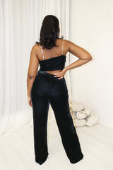 Molly Wide Leg Velvet Trousers