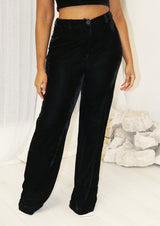 Molly Wide Leg Velvet Trousers